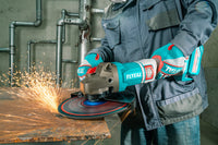 TOTAL 42V Brushless Cordless Angle Grinder 230mm – 2600W with 2 Batteries & Charger (TAGLI4260182)
