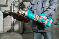 TOTAL 42V Brushless Cordless Angle Grinder 230mm – 2600W with 2 Batteries & Charger (TAGLI4260182)