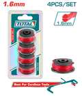 TOTAL 4PCs Line Spool Set 1.6mm (TALS1602)