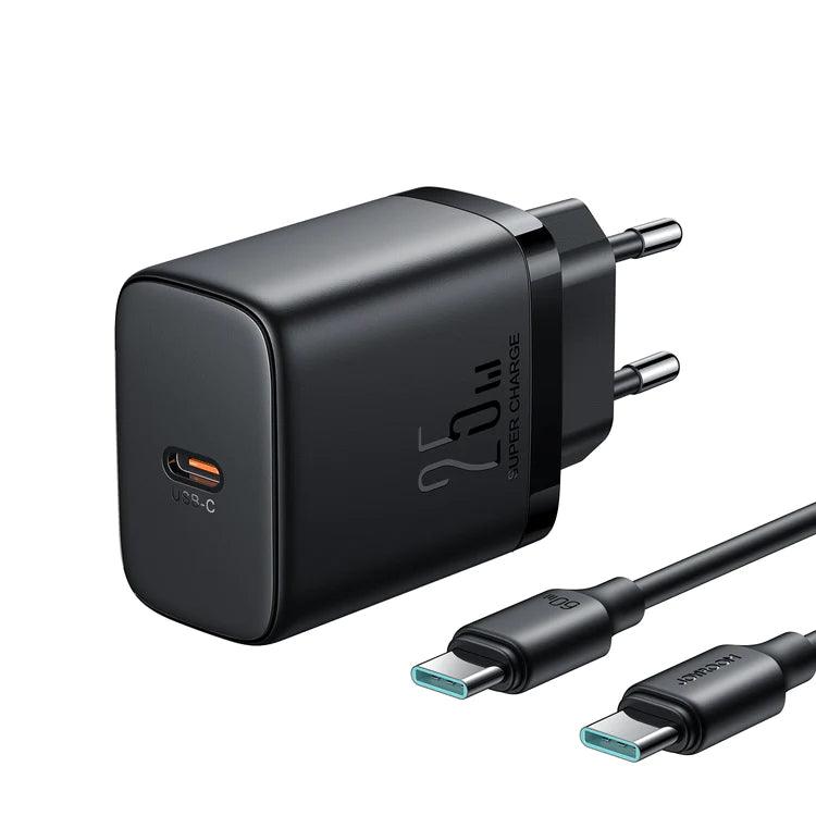 TCF11 PD 25W Mini Fast Charger EU Compact & Powerful - Black & White