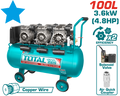 TOTAL Air Compressor 100L - 3.6kW | 4.8HP (TCS3361008)