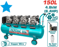 TOTAL Air Compressor 4.8kW | 6.4HP - 150L (TCS4481508)