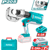TOTAL 20V Cordless Hydraulic Crimping Tool 16–400mm²