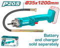 TOTAL Cordless Concrete Vibrator 20V – Portable Concrete Compaction Tool - Battery & Charger Sold Separately (TCVLI202301)