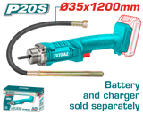TOTAL Cordless Concrete Vibrator 20V – Portable Concrete Compaction Tool - Battery & Charger Sold Separately (TCVLI202301)