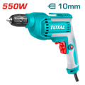 TOTAL Electric Drill 550W – 10mm Keyless Chuck Variable Speed (TD551082)