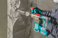TOTAL 42V Brushless Cordless Demolition Breaker – 18J SDS HEX with 2 Batteries (TDBLI423582)