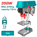 TOTAL Drill Press 350W – 13mm Capacity, 5-Speed Adjustment (TDP133501)