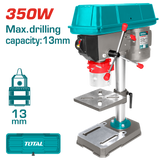TOTAL Drill Press 350W – 13mm Capacity, 5-Speed Adjustment (TDP133501)