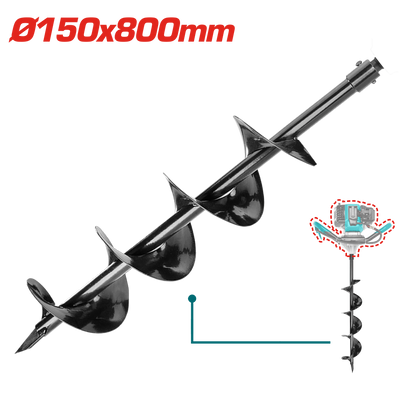 ريشة حفار أرض 150×800 ملم من توتال – قوة ودقة في الحفر