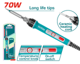 TOTAL Electric Soldering Iron – 70W Adjustable Temperature (TET01606)