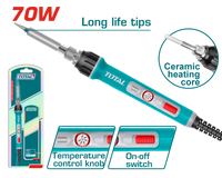 TOTAL Electric Soldering Iron – 70W Adjustable Temperature (TET01606)