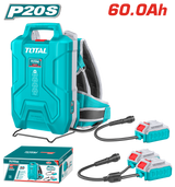 TOTAL Lithium-Ion Backpack Battery 20V/20V+20V – 60.0Ah (TFBLI241110)s