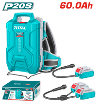 TOTAL Lithium-Ion Backpack Battery 20V/20V+20V – 60.0Ah (TFBLI241110)s