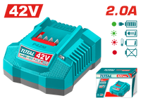 TOTAL P42M Lithium-Ion Battery Charger – 42V 2.0A Fast Charging (TFCLI42021)