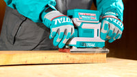 TOTAL 20V Cordless Brushless Finishing Sander – 90×180mm with 4.0Ah Battery & Charger (TFSLI20313)