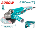 TOTAL Angle Grinder 2000W – 180mm | 7" Heavy Duty Grinder (TG12018026)
