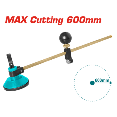 TOTAL Compasses glass cutter 60cm
