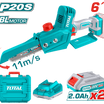 Total 20V Cordless Chainsaw – 15cm (6-Inch) Bar – Powerful Performance