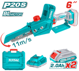 Total 20V Cordless Chainsaw – 15cm (6-Inch) Bar – Powerful Performance