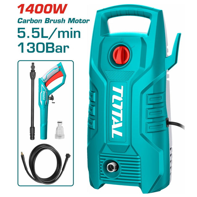 TOTAL 130Bar Car Washer – 1400W | TGT11316 TOTAL 130Bar Car Washer – 1400W | TGT11316