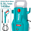 TOTAL 140Bar Pressure Washer – 1600W with Auto Stop | TGT11336