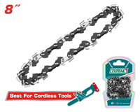 TOTAL 8" Saw Chain – 3/8" Pitch, 0.043" Gauge, 33 Drive Links (TGTSC50801)