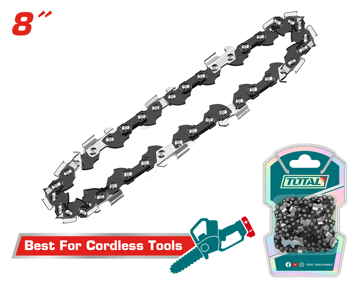 TOTAL Saw Chain 8" – 1/4" Pitch, 0.043" Gauge Replacement Chain (TGTSC50818)