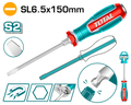 مفك ضرب SL6.5 ممغنط من TOTAL – 150مم – TGTSL6150
