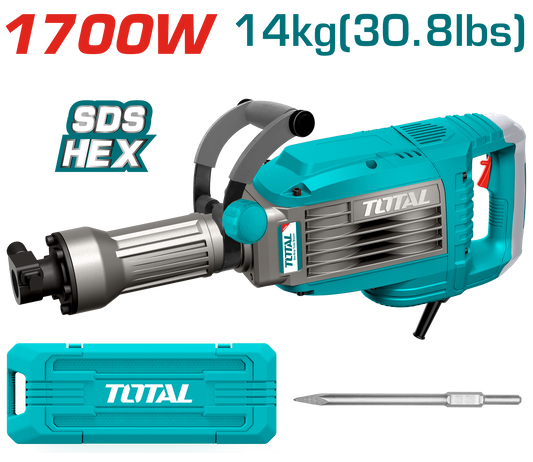 هيلتي تكسير 1700 واط | توتال TH217068 - قوة 50 جول 