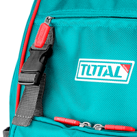 TOTAL Heavy-Duty Tool Backpack – 15kg Capacity with Rigid Frame and Reinforced Base (THBP04025)