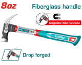 TOTAL Claw Hammer with Magnetic Nail Function 220g | 8oz (THCH61008)