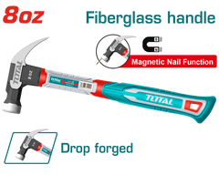 TOTAL Claw Hammer with Magnetic Nail Function 220g | 8oz (THCH61008)