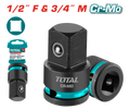 TOTAL Impact Socket Adapter 1/2" (F) to 3/4" (M) Cr-Mo (THIAD1234)