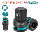 TOTAL Impact Socket Adapter 1/2" (F) to 3/4" (M) Cr-Mo (THIAD1234)