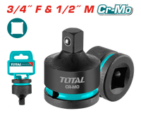 TOTAL Impact Socket Adapter 3/4" (F) to 1/2" (M) Cr-Mo (THIAD3412)