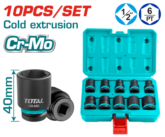 Total 10-Piece 1/2" Socket Set (THISTD12101)