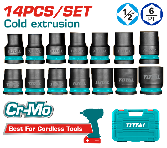 Total 14-Piece 1/2" Socket Set (THISTD12141)