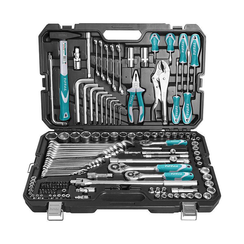 Total 142-Piece Multi-Use Tool Set – Versatile Tools for Maintenance and Construction Total 142-Piece Multi-Use Tool Set – Versatile Tools for Maintenance and Construction