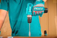 TOTAL 148 Pcs Tool Set with 12V Cordless Drill – Complete Home & Workshop Kit (THKTHP41487)