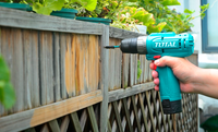 TOTAL 148 Pcs Tool Set with 12V Cordless Drill – Complete Home & Workshop Kit (THKTHP41487)