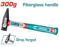TOTAL Machinist Hammer with Fiberglass Handle 300g (THMH62300)