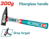 TOTAL Machinist Hammer with Fiberglass Handle 300g (THMH62300)