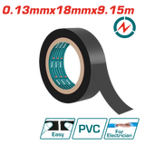TOTAL PVC Insulating Tape – Black 18mm x 9.15m (THPET1103)