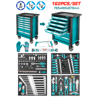 Total 162-Piece Complete Tool Cart – Comprehensive Organization & Power