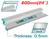 TOTAL Drywall Skimming Blade 600mm | 24" – Stainless Steel with Aluminum Handle (THSCL02401)
