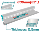 TOTAL Drywall Skimming Blade 800mm (32") – Stainless Steel with Aluminum Handle (THSCL03201)