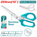 TOTAL Heavy Duty Construction Scissors 254mm | 10" Stainless Steel (THSCRS25088)
