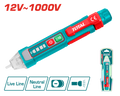 TOTAL AC Voltage Detector – 12V–1000V, Sound & Light Alarm (THT100091)