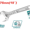 TOTAL Adjustable Wrench 15″ | 0–43mm Jaw | THT1010153